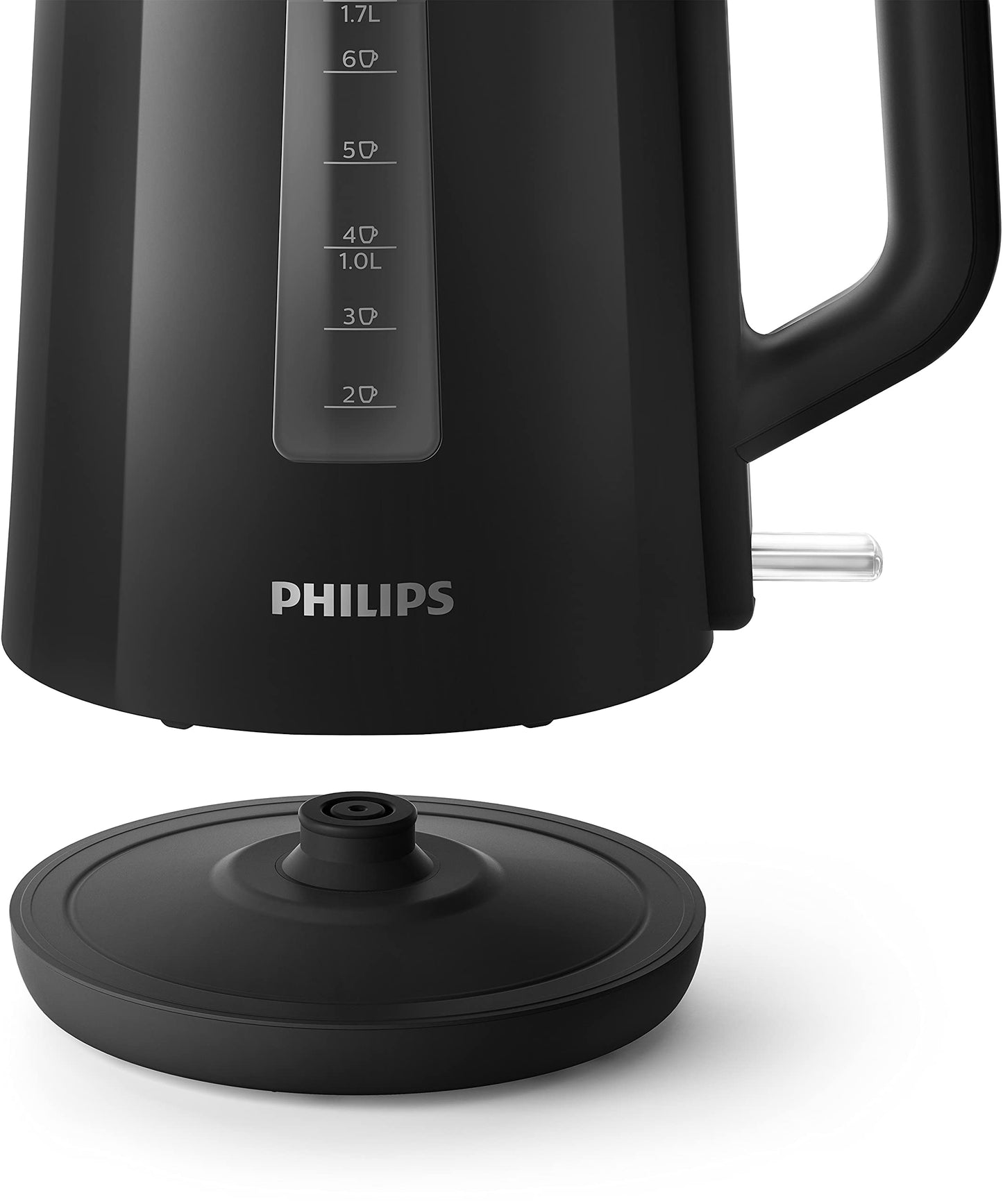 Philips Electric Kettle, 3000 Series, 2200 W, 1.7 litre Family Size, Black, HD9318/21