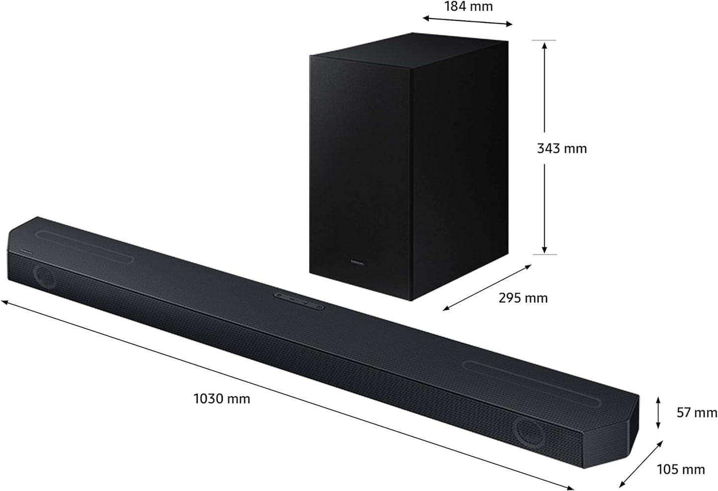 Samsung 3.1Ch Wireless Soundbar with Dolby Digital/DTS Virtual:X In Built Subwoofer Bluetooth Connectivity - HW-B650/ZN