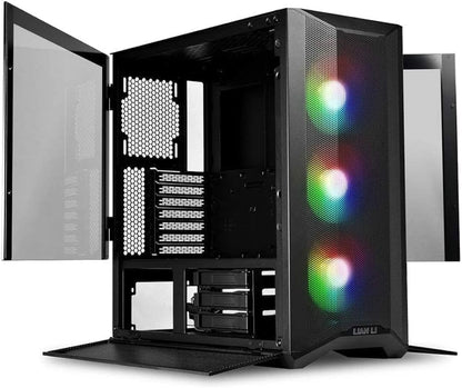 Lian-Li LAN2MRX Tempered Glass Atx Case, Black