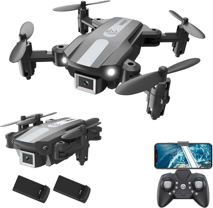 Wipkviey T25 Drone with camera 1080p, RC Quadrocopter for Adults, Mini Foldable Drone with 2 Batteries, FPV wifi transmission, 3D Flip, Altitude Hold, One Key Take Off/Landing