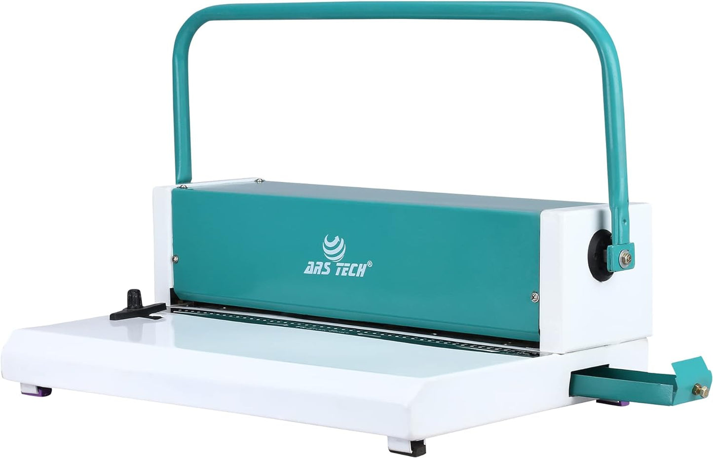 Ars tech A4 39 Holes Spiral Binder Machine (White/Green)