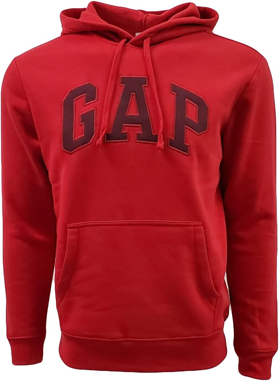 Gap Factory Men's Fleece Arch Logo Pullover Hoodie