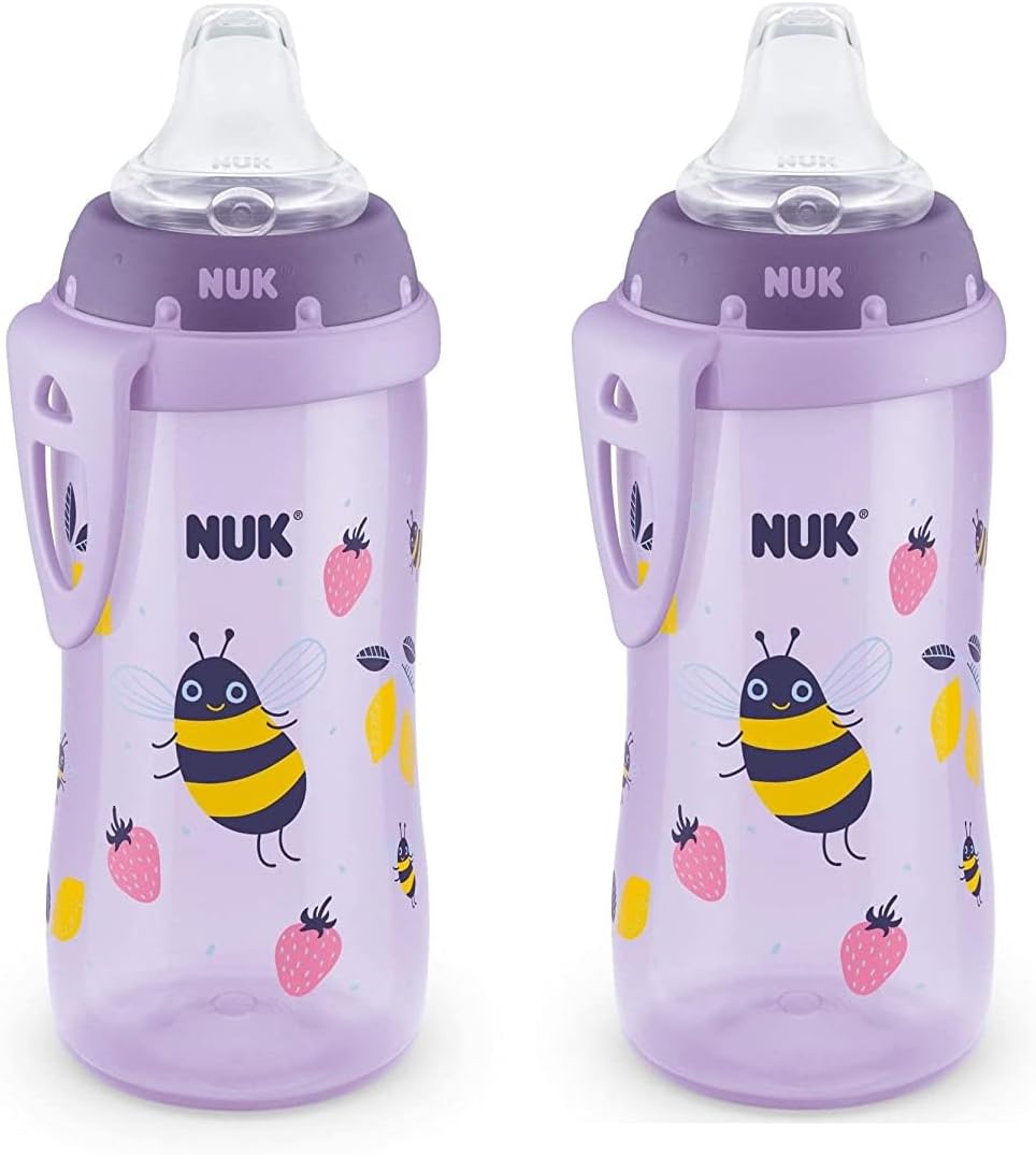 NUK Active Sippy Cup, 10 oz, 2 Pack, 12+ Months, Timeless Collection, Amazon Exclusive