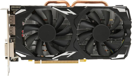 RX 580 Graphics Card, 8GB GDDR5 256bit Gaming Graphics Card with 2 Cooling Fans, 3 x DP HDMI DVI Output, Support 8K 16 PCI Express 3.0