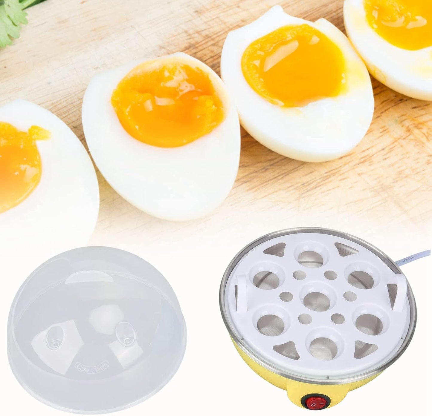 Jinou Egg Boiler Made with Premium Quality Steaming Plate - Egg Cooker for Eggs, Vegetables, Rice, sea food and other food items.