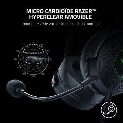 Razer Kraken Quartz Edition - Gaming Headphones for PC, PS4, Xbox One and Switch with 50 mm Drivers and Cooling Gel-Infused Cushions - Pink