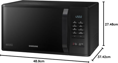 Samsung MS23K3513AW Solo Microwave, 800W, 23 Litre, White