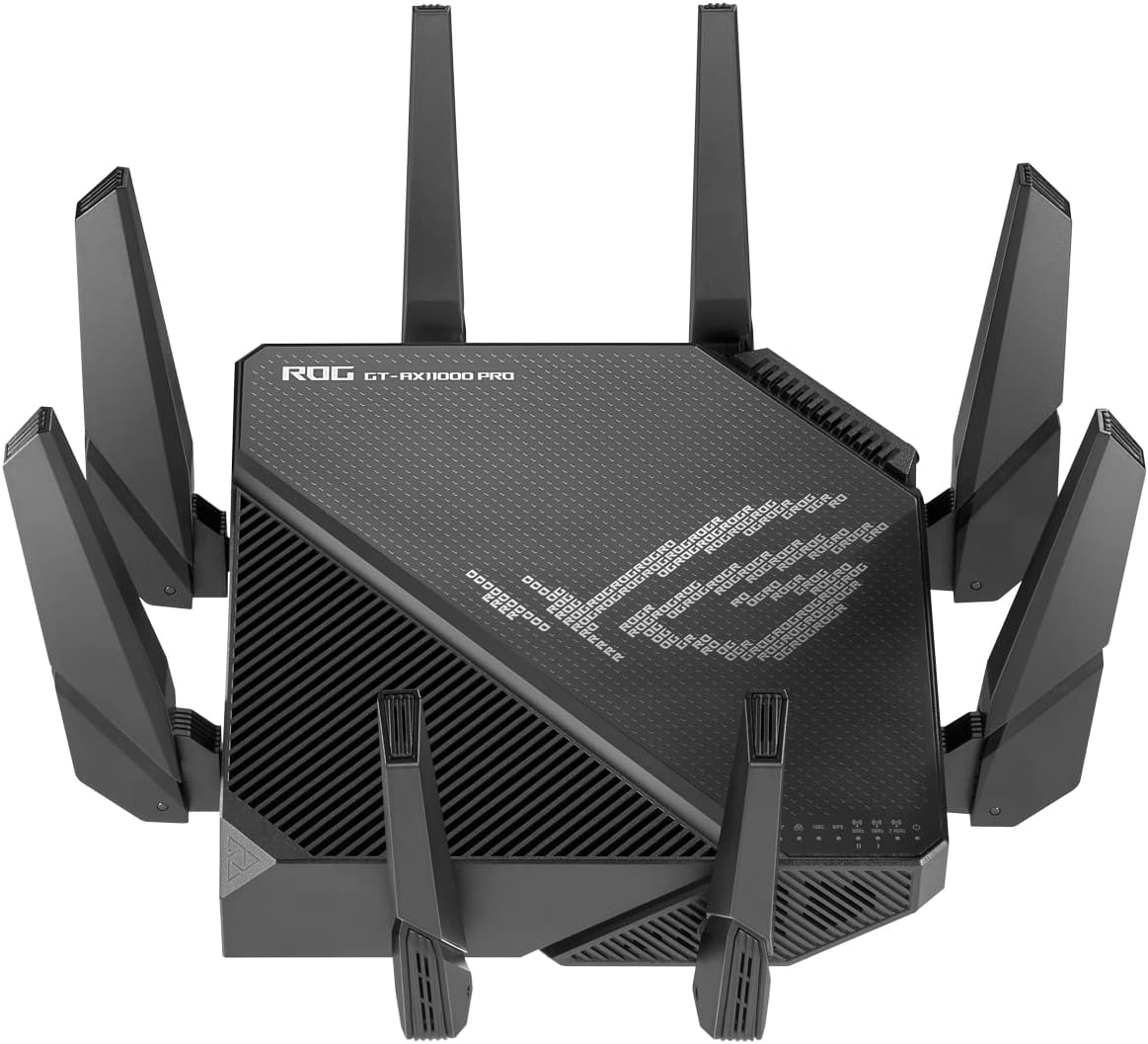 ASUS ROG Rapture GT6 (1PK) Tri-Band WiFi 6 Gaming Mesh WiFi System, Covers up to 5,800 sq ft, 2.5 Gbps Port, Triple-Level Game Acceleration, UNII 4, Free Lifetime Internet Security - White