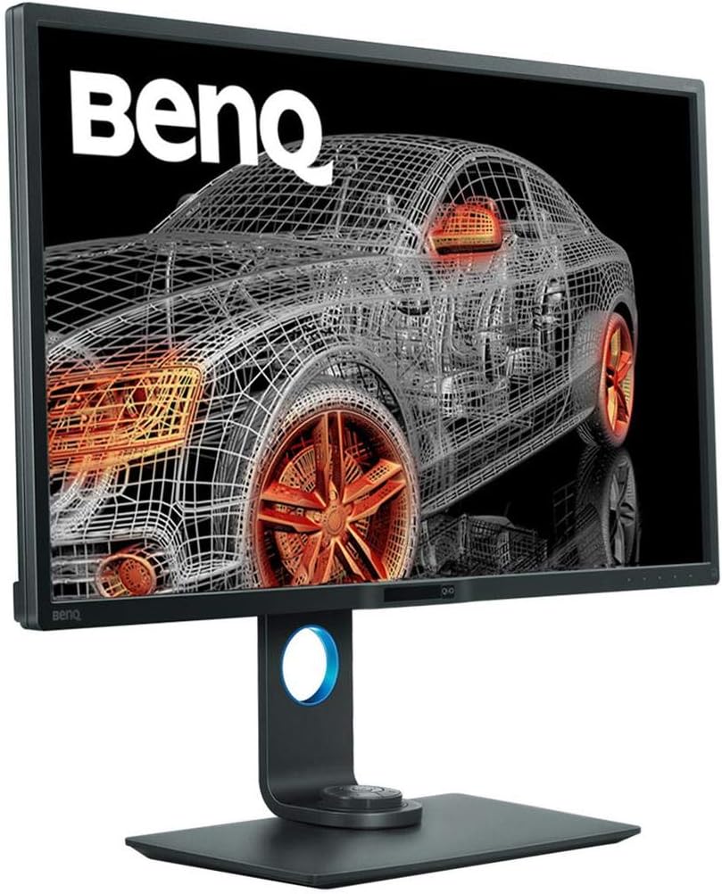 BenQ PD3205U 32 inch 3840 x 2160 4K Designer Monitor, UHD, sRGB, Rec.709,sRGB, HDR10, IPS,USB-C (65W),USB Hub, AQCOLOR, Factory-Calibrated, CAD/CAM Mode,Hotkey Puck G2, KVM, Ergonmic, ICC Sync (Grey)