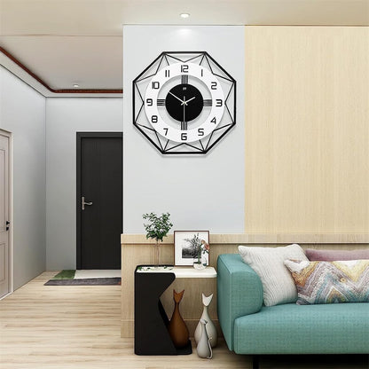 Large Wall Clocks, Azonee 17 inches Modern Silent Wall Clock for Home House Kitchen Bedroom Living Room Decorative Big Wall Clock Non Ticking Battery Operated Quartz for Bathroom Outdoor Indoor