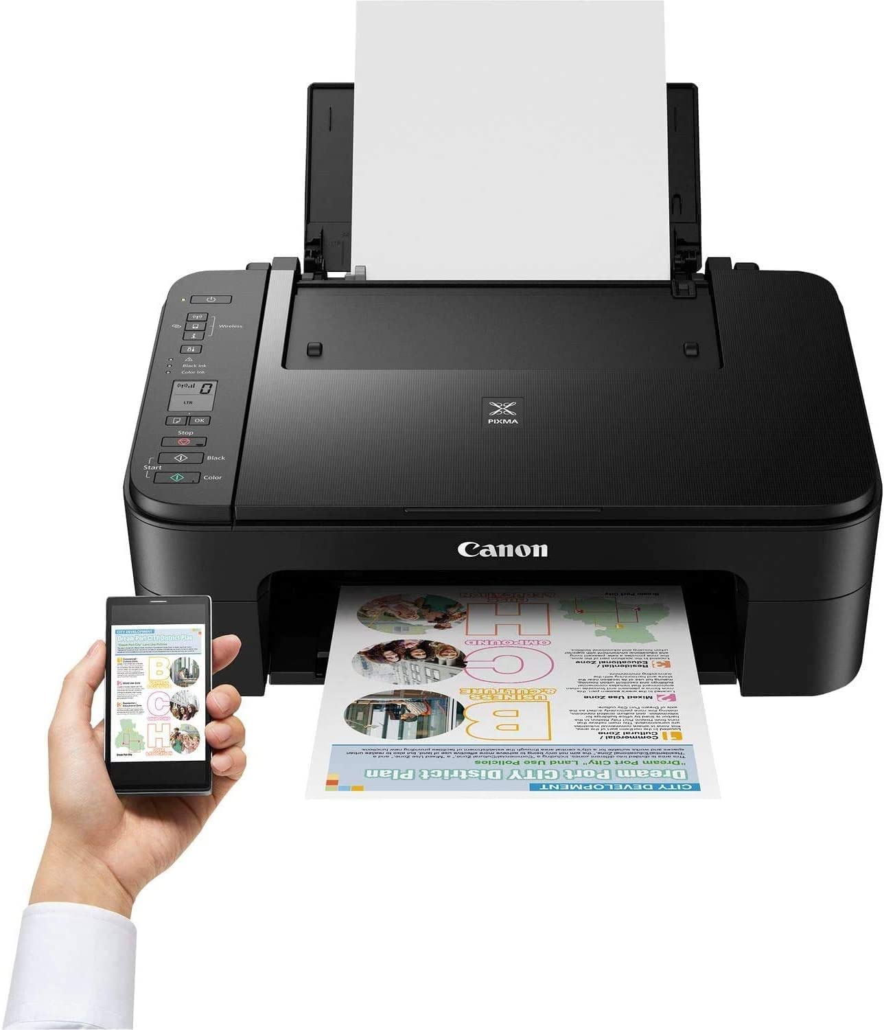 Canon PIXMA TS3340 Inkjet Printer, Black. Compact, affordable and easy to use, it’s the perfect all-rounder