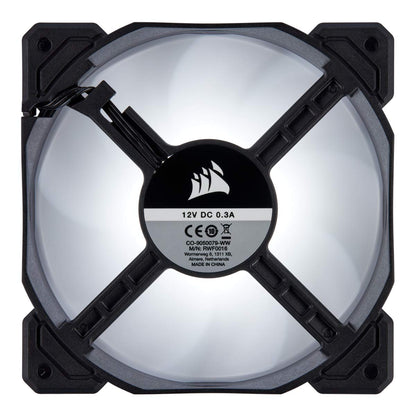 CORSAIR AF140 LED Low Noise Cooling Fan, Dual Pack - White, 140 mm