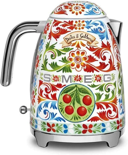 Smeg Klf03RgUK, 50'S Retro Style Kettle, 1.7 L Capacity With Water Level Indicator, 360 Swivel Base, Anti-Slip Feet, Soft Opening Lid, Stainless Steel, Rose Gold,1 Year Warranty