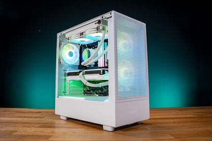 NANOTECH Premium Liquid Cooled White Edition Gaming PC, Intel i7-13700K,32GB RAM, Nvidia RTX 3060TI, 1TB NVME M.2 SSD, 1 TB HDD,750W PSU Windows 10 pro, RGB Gaming Computer PC (i7-13700K,RTX 3060TI)