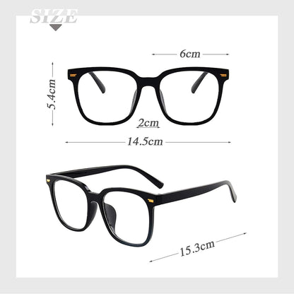 Sweet seven 5 Set Stylish Clear Lens Glasses Frames - Unisex Fashion Eyeglasses for Theme Parties, Cosplay, and Carnival