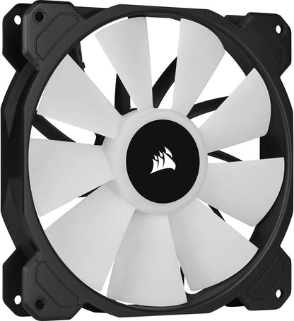 Corsair SP Series, SP120 RGB ELITE, 120mm RGB LED Fan with AirGuide, Single Pack, BLACK