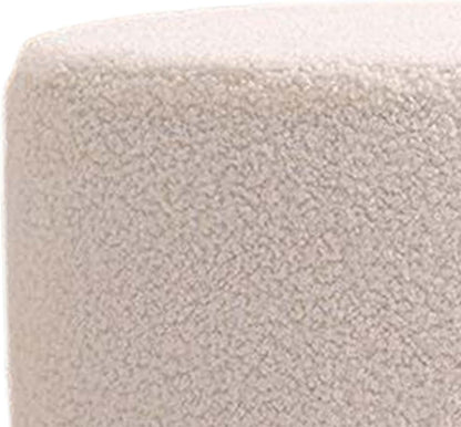 MOUOKU Ottoman Stool Sofa Tea Stool Non Slip Stool Padded Seat Foot Stool Seat Chair Foot Rest Stool Small Footstool for Office Entryway Bedroom, White