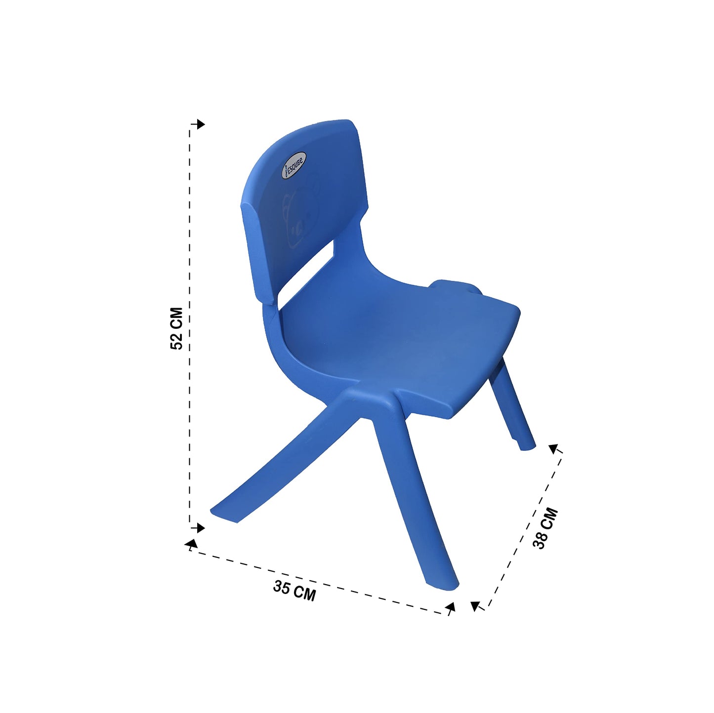 Esqube Baby Chair Kids Plastic School Study Chair Green Color…