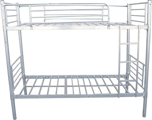 Furniture4Us Heavy Duty Steel Bunk Bed (190x90 cm) Grey [Without Mattress]