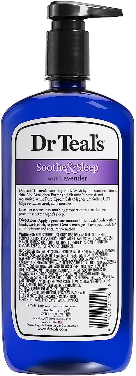 Dr Teal's Epsom Salt Body Wash - EUcalyptUS & Spearmint, 710Ml, 24 Ounce