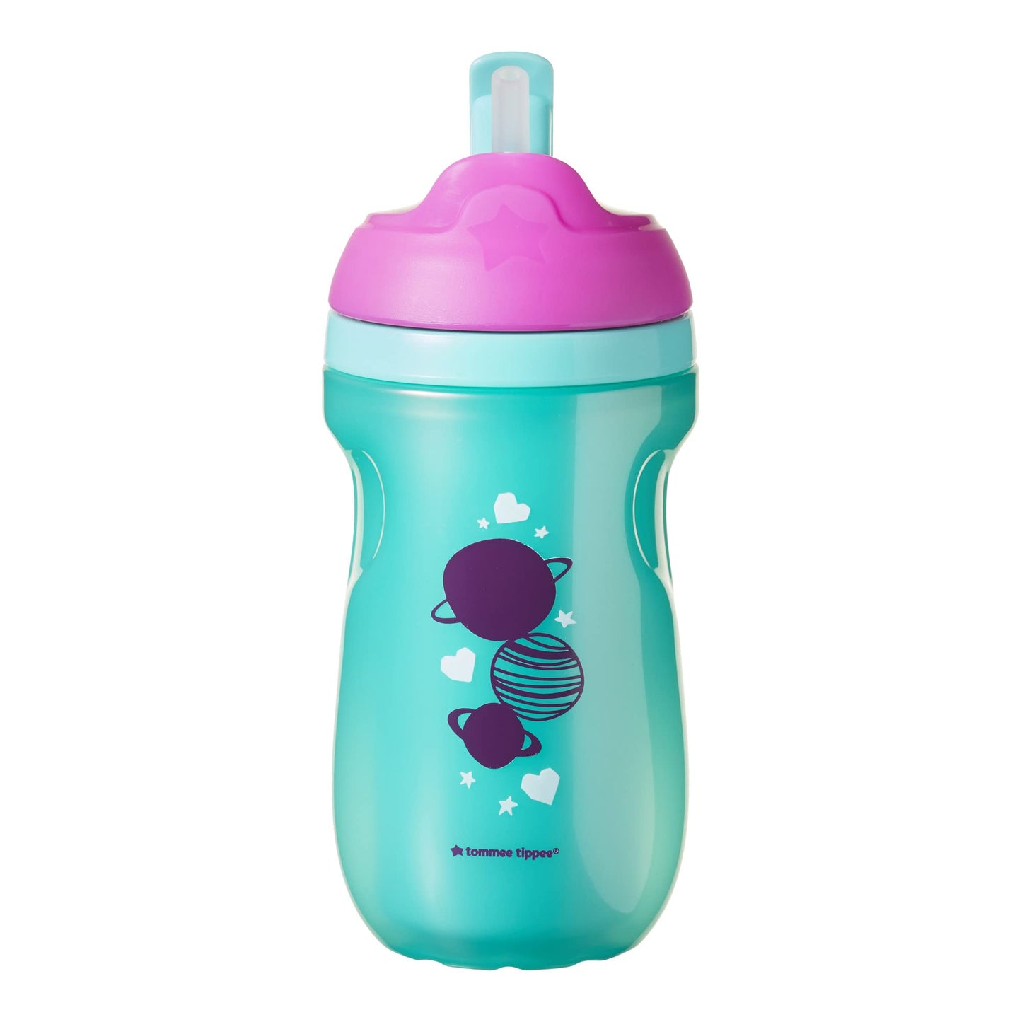 Tommee Tippee Insulated Straw Tumbler Toddler Cup, 9 Ounce, 2 Count, Girl