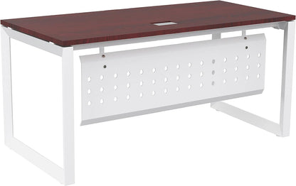 Mahmayi Vorm 136-18 White Modern Workstation Material-Melamine on MDF