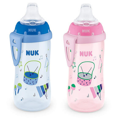 NUK Active Sippy Cup, 10 oz, 2 Pack, 12+ Months, Timeless Collection, Amazon Exclusive