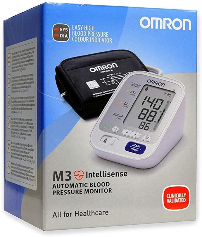 Omron HEM-7131-E, M3 Automatic Blood Pressure Monitor, White