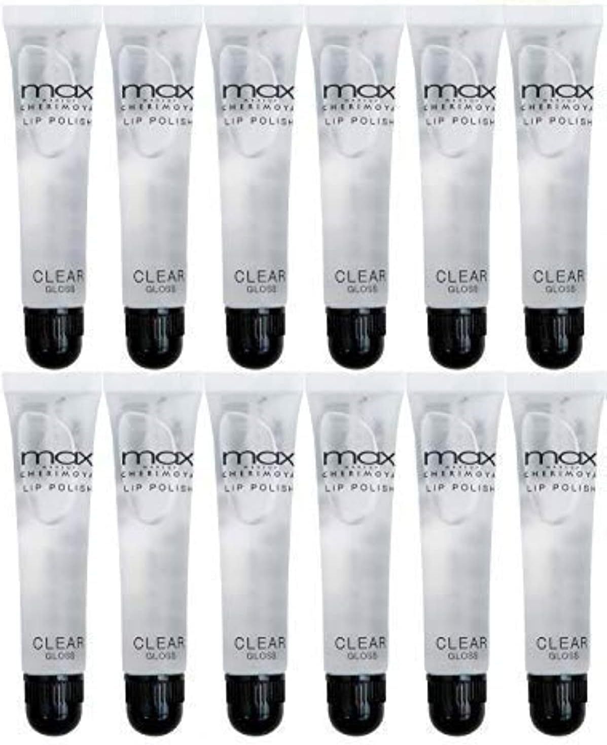 Cherimoya MAX Makeup Clear Lip Polish bulk (12 Pieces)