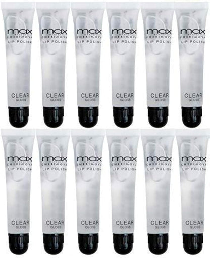 Cherimoya MAX Makeup Clear Lip Polish bulk (12 Pieces)