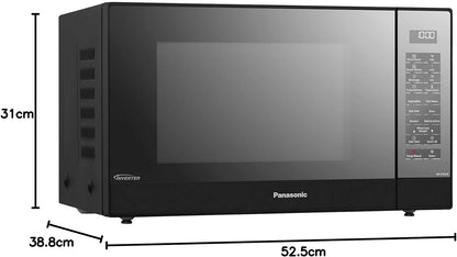 Panasonic 32 Liters Solo Inverter Microwave, Black - Nnst65Jb"Min 1 year manufacturer warranty"