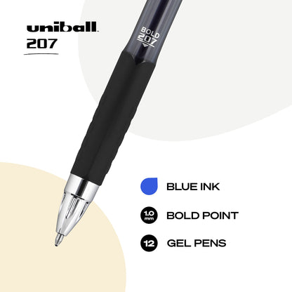 Uniball Signo 207 Gel Pen 12 Pack, 0.5mm Micro Black Pens, Gel Ink Pens | Office Supplies Sold by Uniball are Pens, Ballpoint Pen, Colored Pens, Gel Pens, Fine Point, Smooth Writing Pens