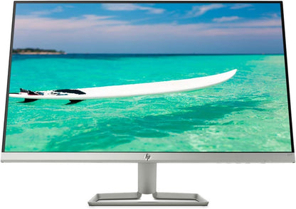 HP 27F Display Monitor LED, FHD, 27 Inches, IPS, 2 HDMI ,1 VGA,AMD FREESYNC, Silver/Black - CaveHubs