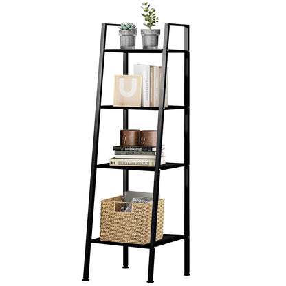 Uptyia Bookcases,Uptyia 4-Tier Shelving Unit Bookcase with Open Shelves,Standing Bookshelves Metal Frame Display Rack for Living Room,Bedroom