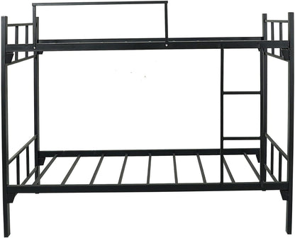 RIGID Steel Bed With Heavy Duty Metal Platform (Single Bed, Black)