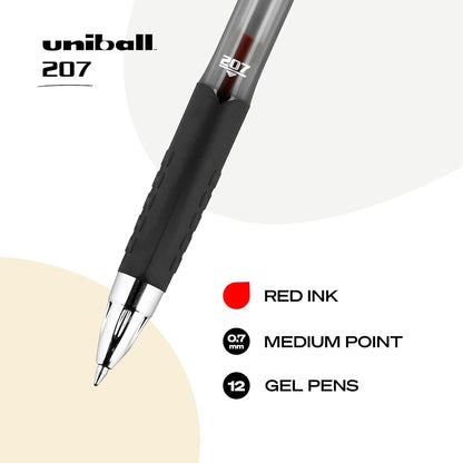 Uniball Signo 207 Gel Pen 12 Pack, 0.5mm Micro Black Pens, Gel Ink Pens | Office Supplies Sold by Uniball are Pens, Ballpoint Pen, Colored Pens, Gel Pens, Fine Point, Smooth Writing Pens