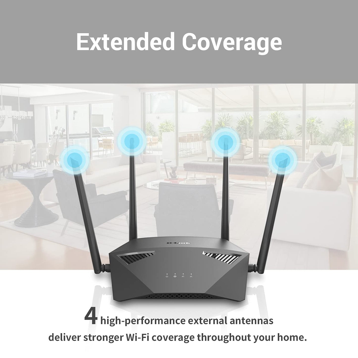 D-Link WiFi Router AC2600, Smart, Mesh (DIR-2640)