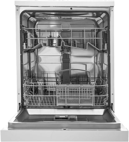 evvoli Dishwasher 12 place setting, 6 programs, 2 Rack Levels, 11 L,High Energy Efficiency, Quiet, Silver EVDW-122S