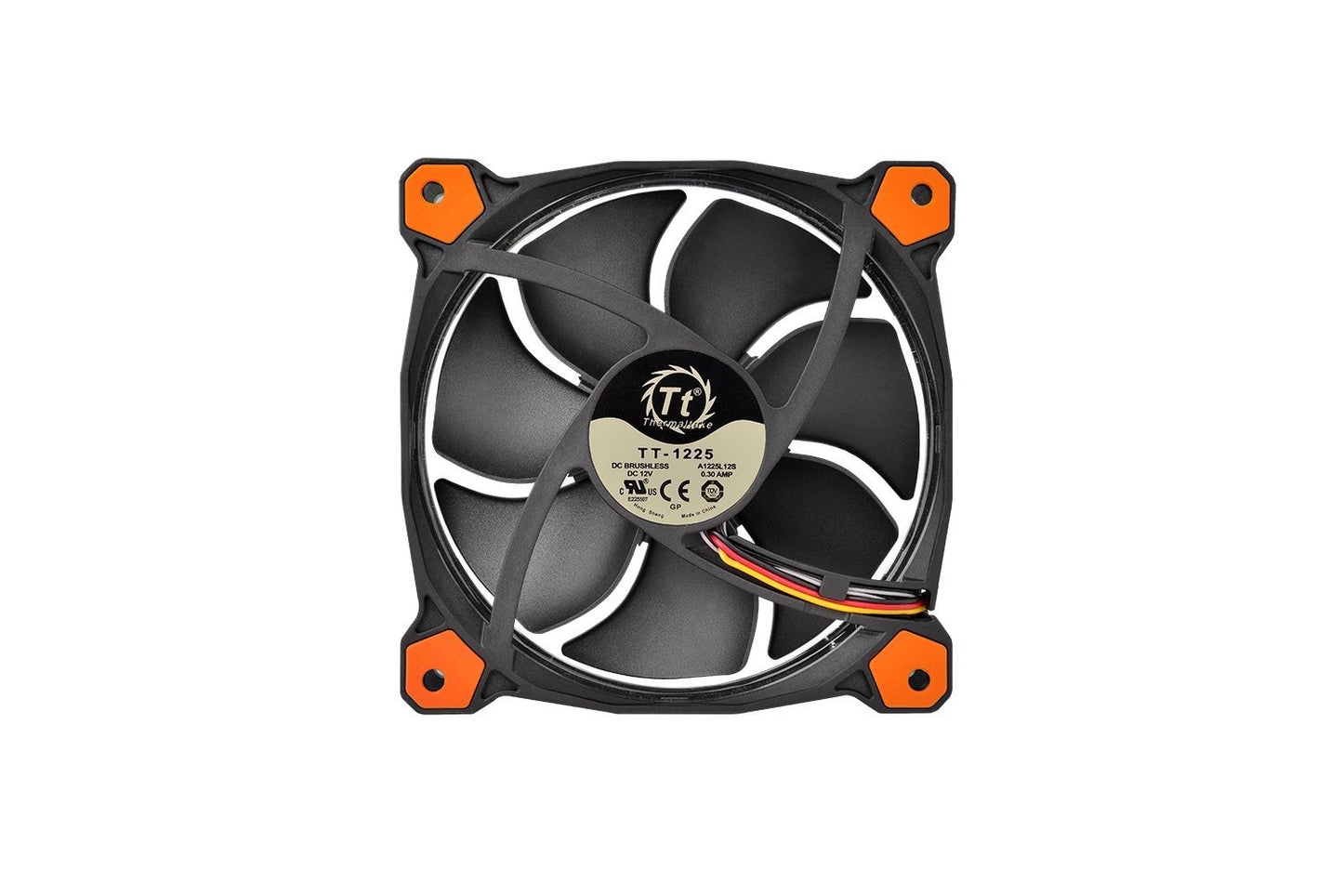 Thermaltake Ring 14 High Static Pressure 140mm Circular Ring Case/Radiator Fan With Anti-Vibration Mounting System Cooling Cl-F039-PL4Wt-A White