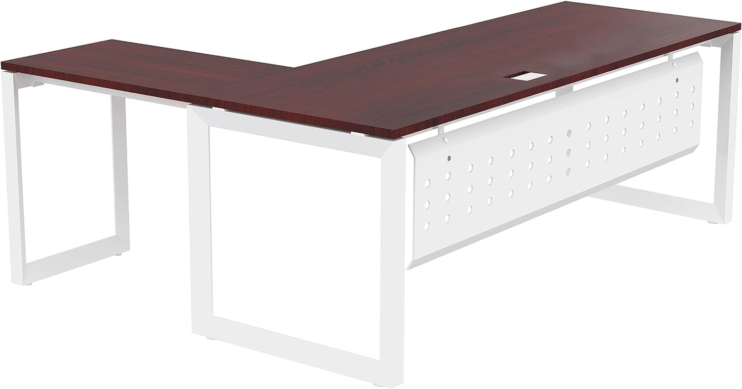 Mahmayi Vorm 136-18 White Modern Workstation Material-Melamine on MDF