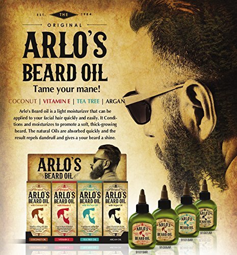 Arlo's 99% Natural Original Beard Oil Pro-growth Growth Enhancer, 2.5 Fluid Ounce