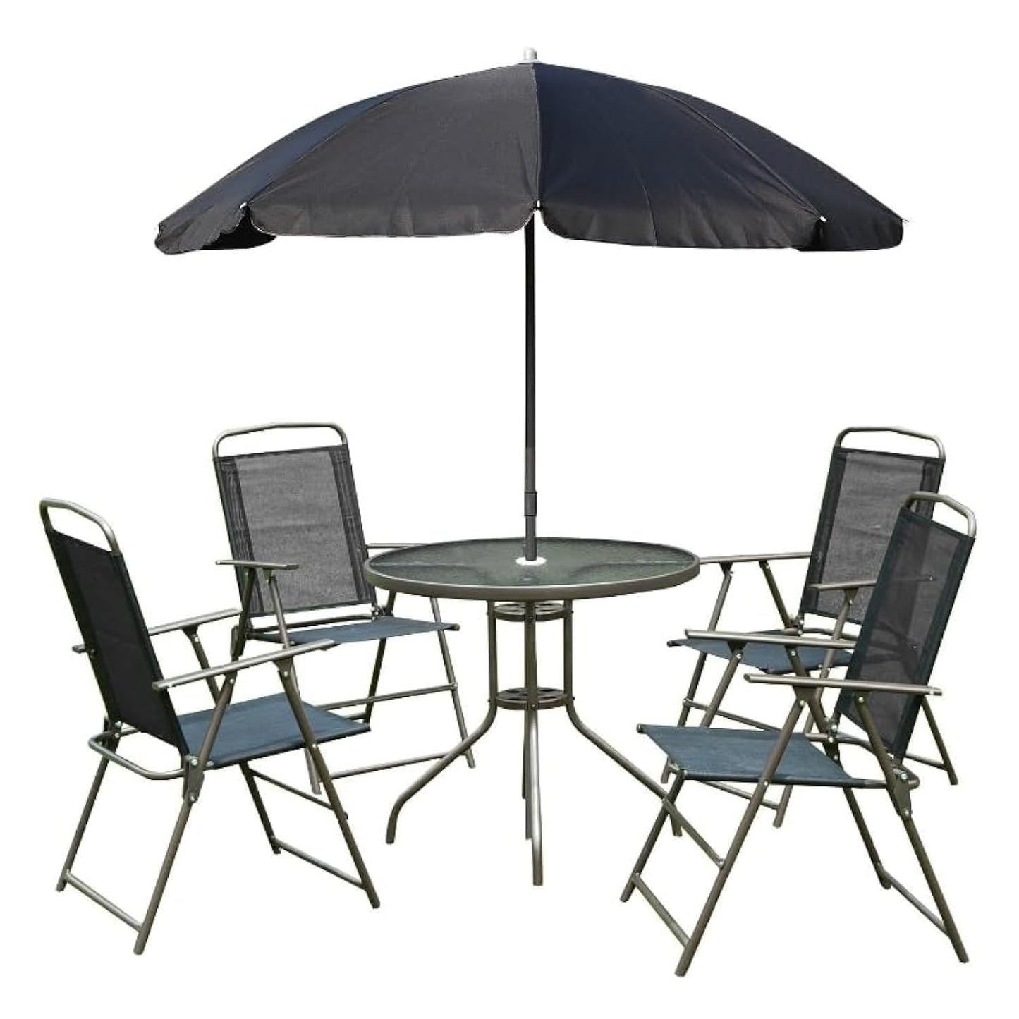 Vital Garden Dining Set 3 Piece (2 Chair and 1 Table) Outdoor Furniture Patio Dining Table and Chair Balcony Dinner Table Dinner Chair Poly Rattan Anthracite & Grey (‎VI-DNS-01)