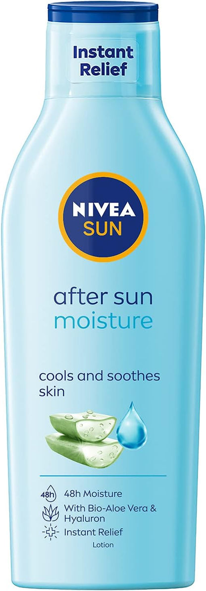 NIVEA SUN After Sun Lotion Instant Relief, Soothing Moisturizer, Aloe Vera & Avocado Oil, 200ml