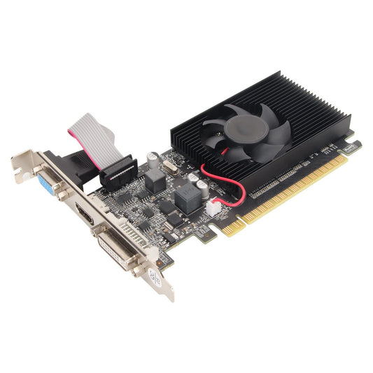 GT210 Graphics Card, 64bit 589MHZ 1GB DDR3 Graphics Card, PCI Express 2.0, DirectX10.1 PC Video Card, DVI VGA HDMI Low Profile Graphics Card with Cooling Fan