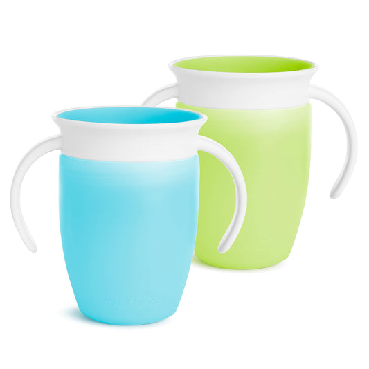 7oz Miracle® 360° Trainer Cup - 2pk (Blue/Green)