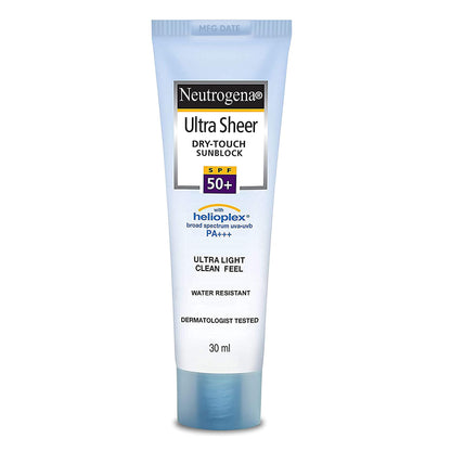 Neutrogena Ultra Sheer Dry Touch Sunblock, SPF 50+, 30ml