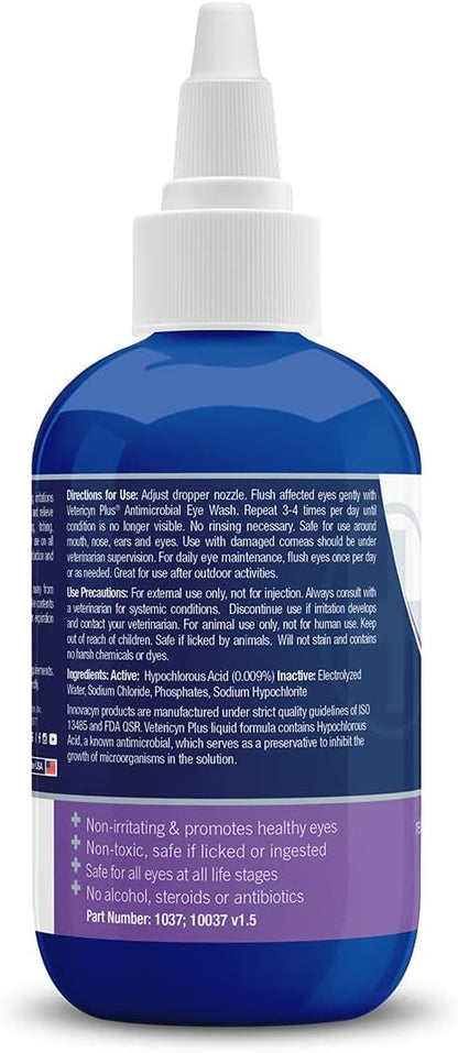 Vetericyn Plus Antimicrobial Eye Wash 3oz