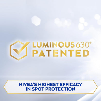 NIVEA LUMINOUS 630 EVEN GLOW Anti Dark Spot Concentrated Face Serum, Spotless Even Skin, Hydrating Hyaluronic Acid & Vitamin E, 30ml