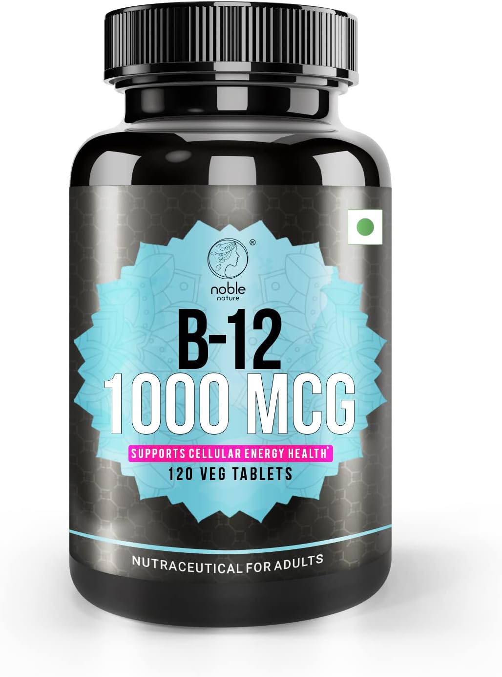 Vitamin B12 1000 mcg, Dietary Supplement For Energy Metabolism Support 120 Tablets, 120 Days Supply