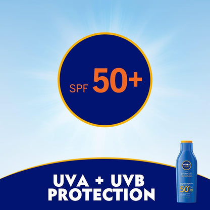 NIVEA SUN Lotion, UVA & UVB Protection, Protect & Moisture, SPF 50+, 200ml